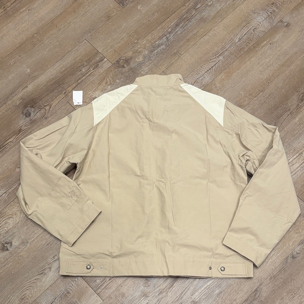 Sundae School Stash Chore Tan and Cream Shirt Jacket - Picture 7 of 8